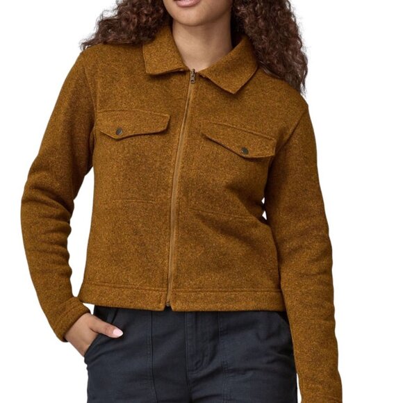 Patagonia Women's Better Sweater Zippered Chore Jacket SM/Rusty Brown 26115 NWT - Picture 8 of 8